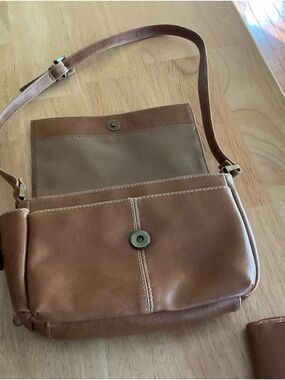 Studio Works Brown Leather Shoulder Bag